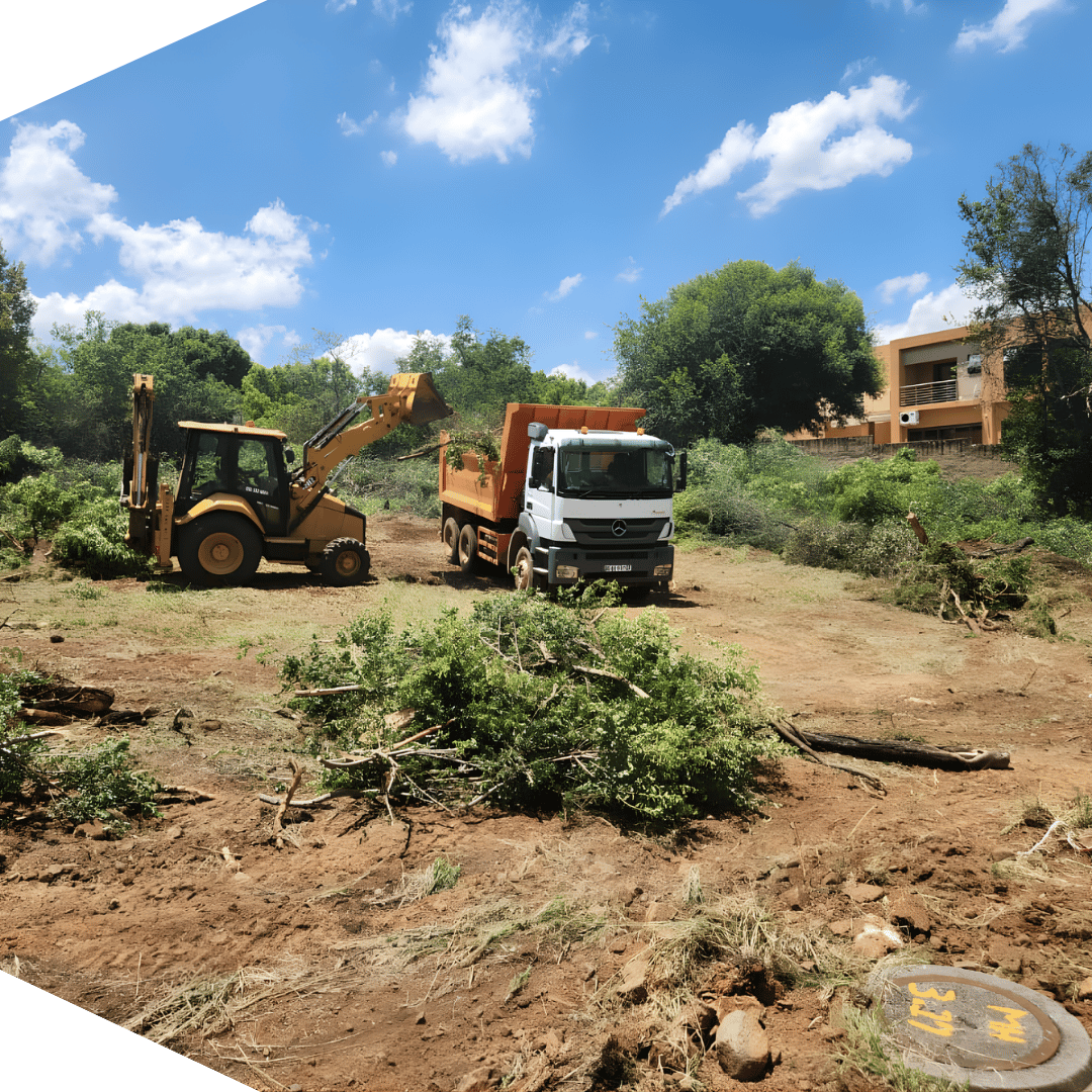 Site clearing in progress, Pretoria East